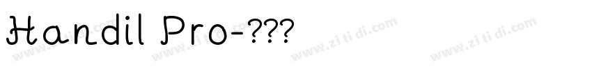 Handil Pro字体转换